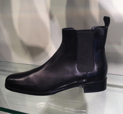 2263-Calf-Chelsea leren laarzen Zwart