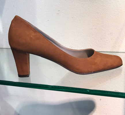 2735-2 Camo Suede Pump Castagna Zomer