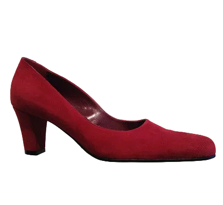 2735-2 Camo Suede Pump Rood