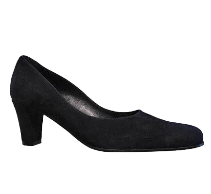 2735-Camo Suede Pump Zwart