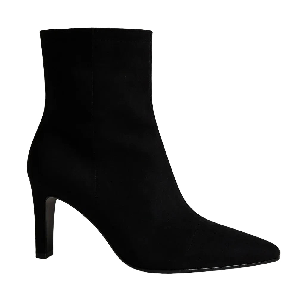 3242- 7119 Suede Zwart Enkellaars