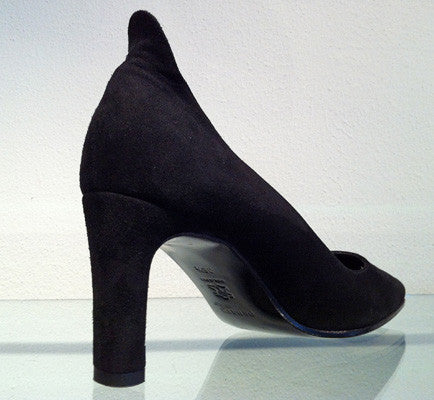 3244-Camo Suede Pump Zwart