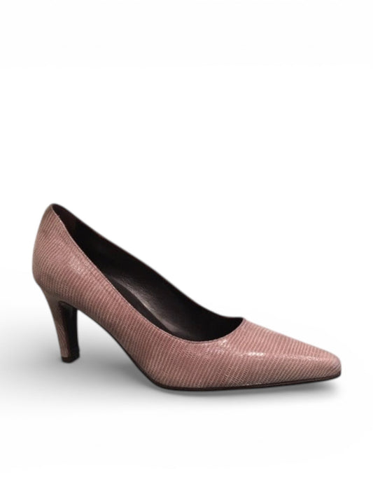 3745-Camo Suede Pump Donker Grijs