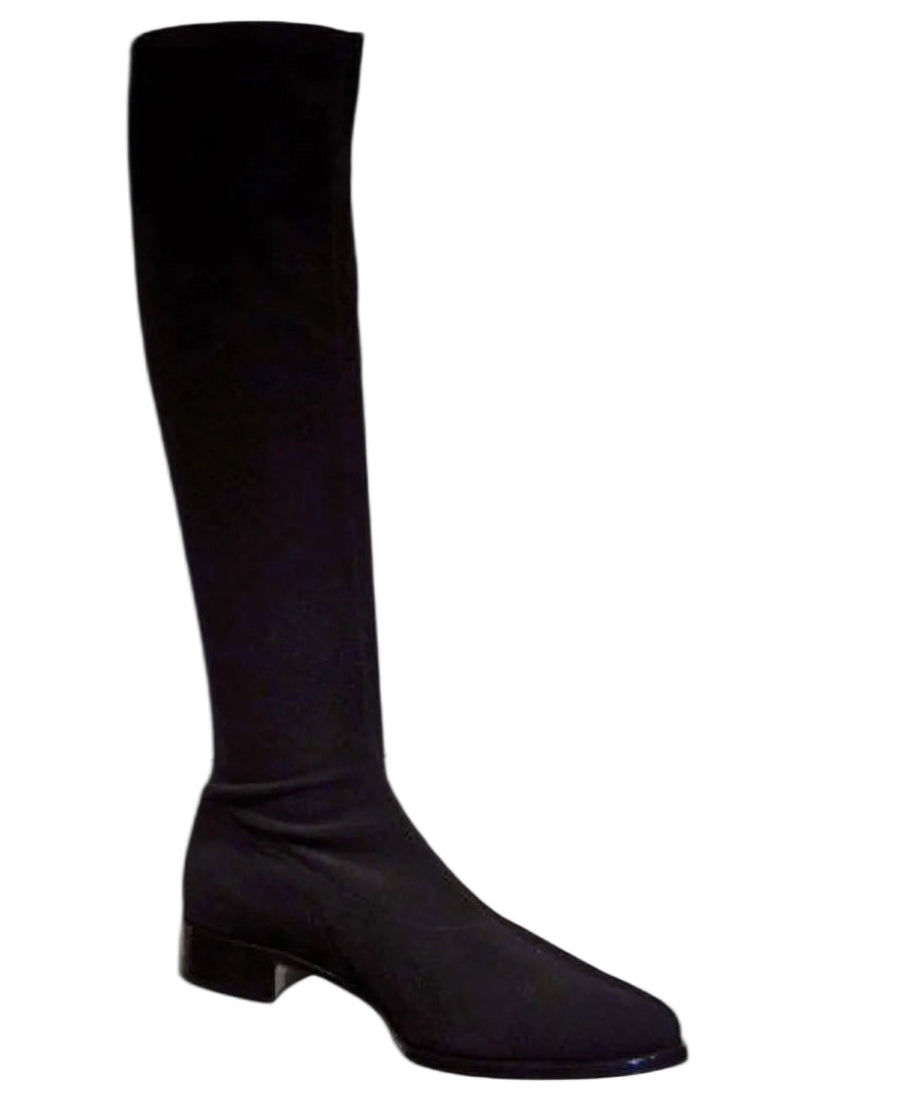 1847- 7139 Camas zwart tot de knie hoge Stretchlaars