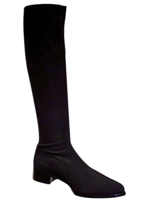 1847- 7139 Camas zwart tot de knie hoge Stretchlaars